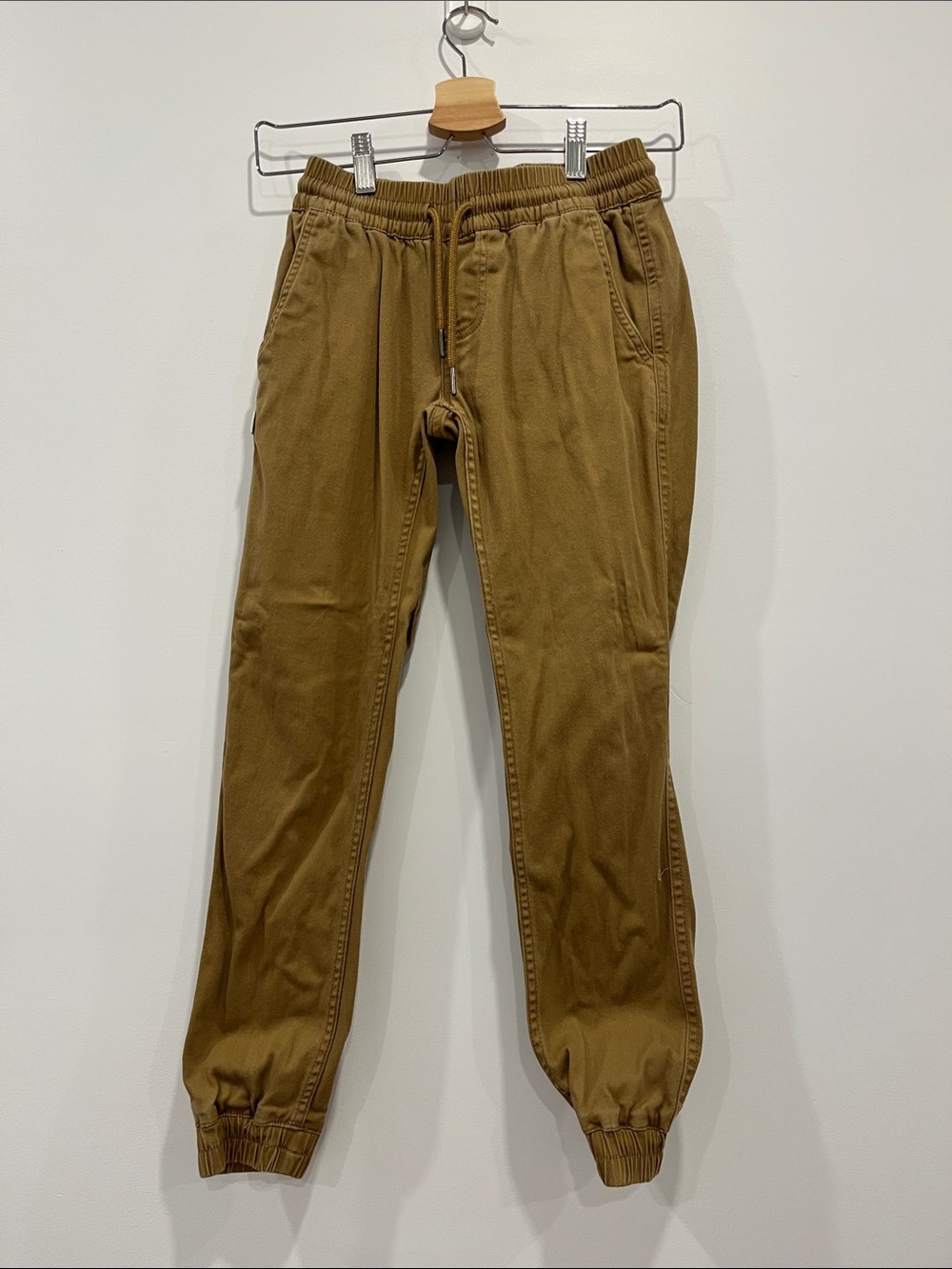 Casual Drawstring Jogger Pants - beige/Brown